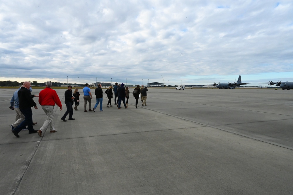 Civic Leaders with Leadership Savannah Organization visit the 165th Airlift Wing