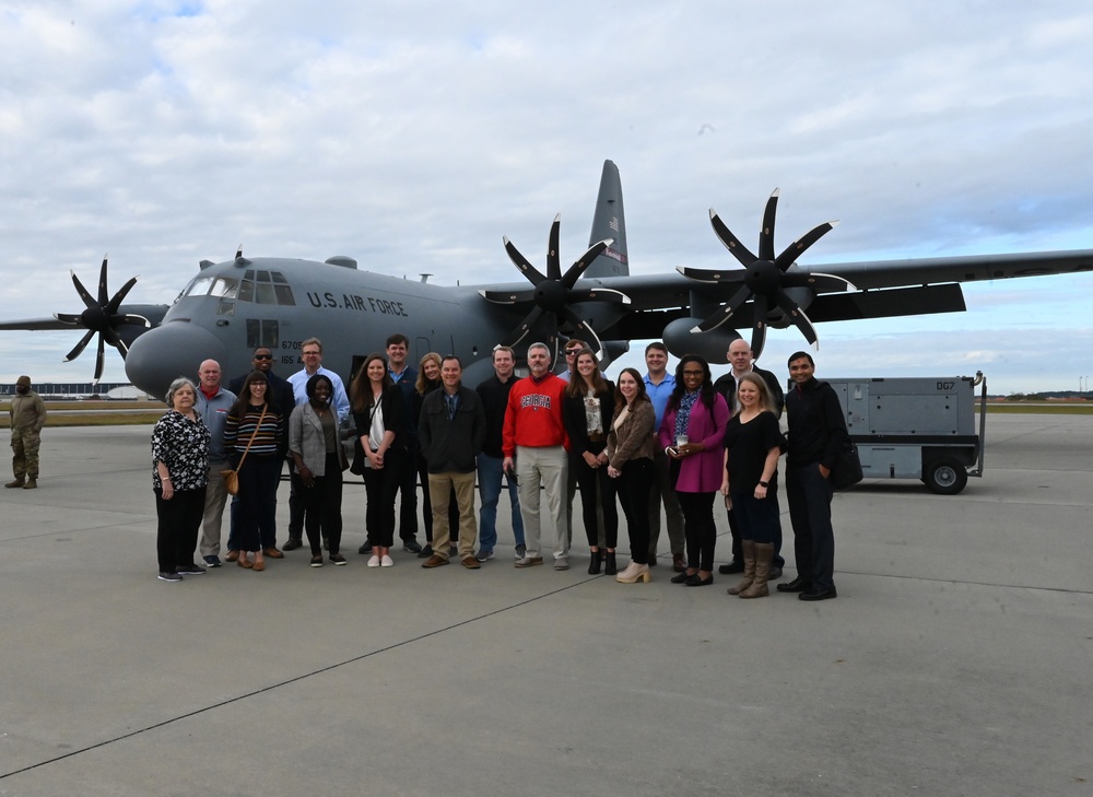 Civic Leaders with Leadership Savannah Organization visit the 165th Airlift Wing