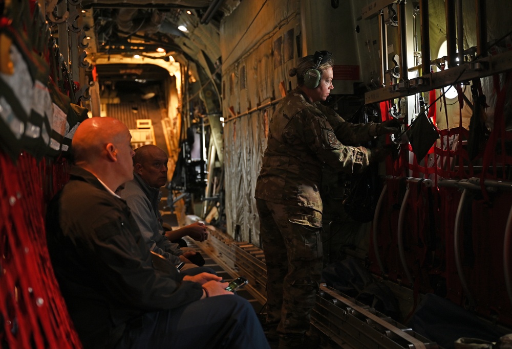 165th Airlift Wing loadmaster prepares for flight