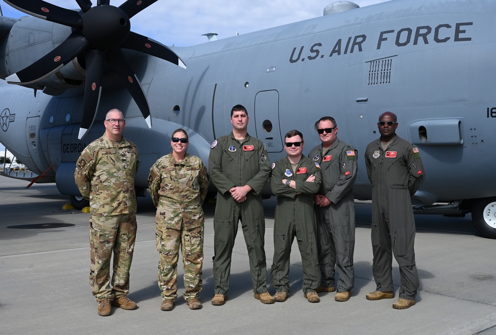 Civic Leaders with Leadership Savannah Organization visit the 165th Airlift Wing