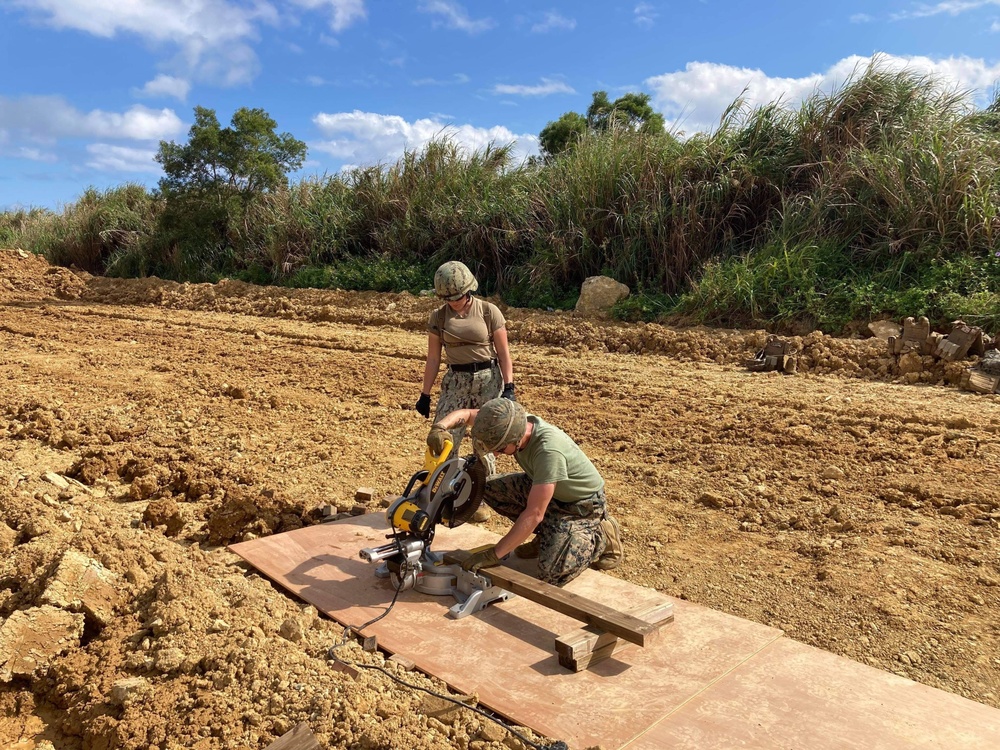 US Navy Seabees with NMCB-5, Marines with 3d LSB support Exercise Amphitrite Galvanic