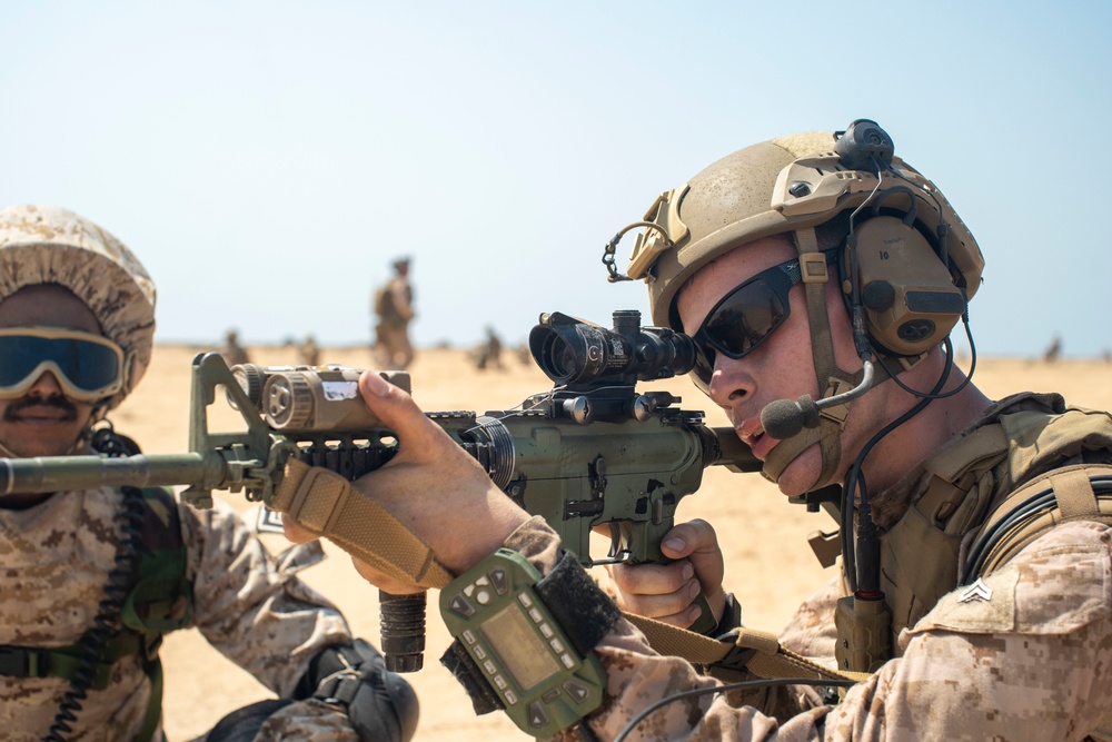 11th MEU, RNSF amphibious assault during exercise Indigo Defender 21