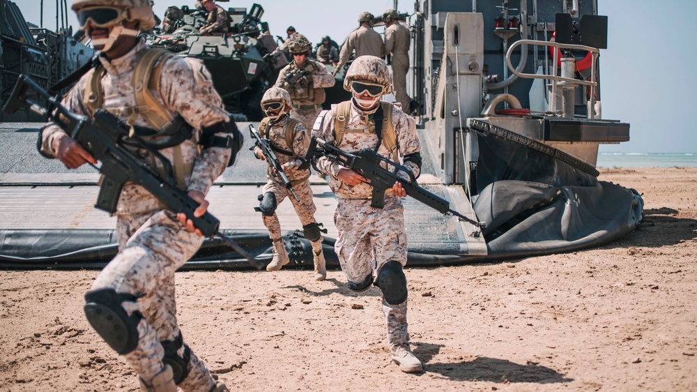 11th MEU, RNSF amphibious assault during exercise Indigo Defender 21