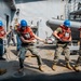 USS Portland replenishment-at-sea in the Red Sea