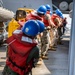 USS Portland replenishment-at-sea in the Red Sea