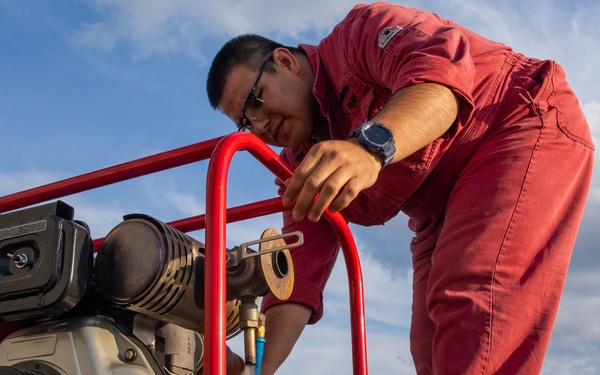 DC1 James Saldana Conducts Maintenance