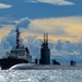 USS Hampton Moors Alongside USS Frank Cable