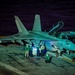 USS Carl Vinson (CVN70) Conducts Night-Time Flight Operations