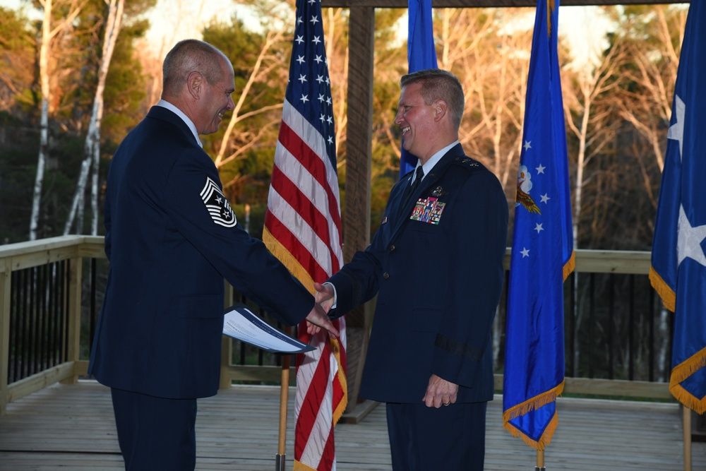 Minnesota Air National Guard Command Chief Master Sgt. Mark Rukavina retirement ceremony