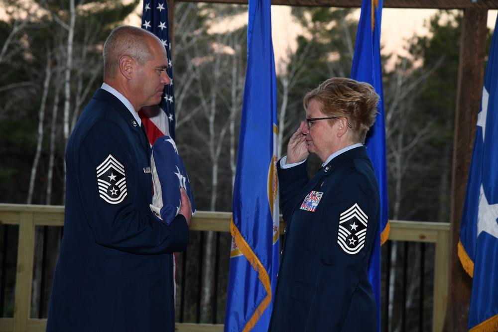 Minnesota Air National Guard Command Chief Master Sgt. Mark Rukavina retirement ceremony