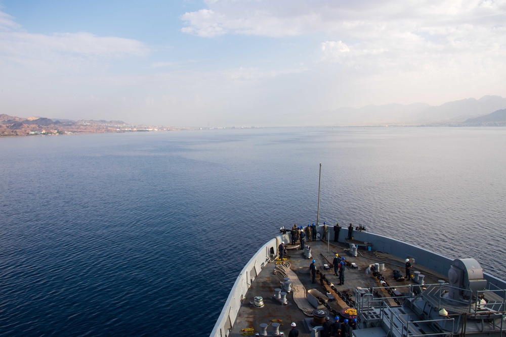 USS Portland (LPD 27) Arrives at Eilat, Israel