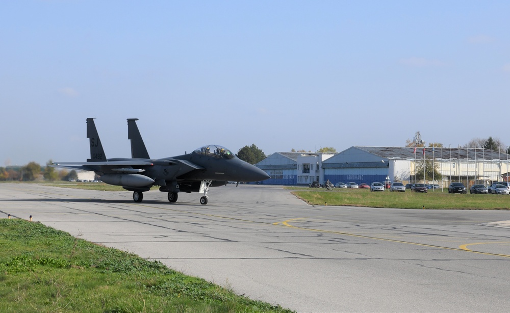 336th Fighter Squadron arrives in Bulgaria for Castle Forge