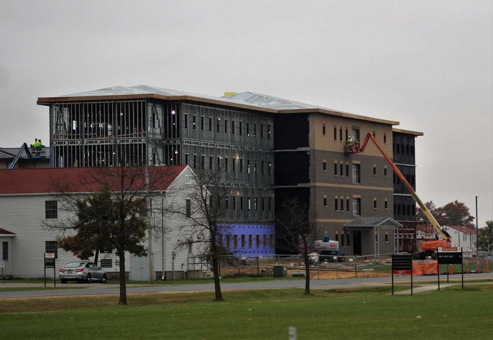 Second barracks project, funded in fiscal year 2020, continues at brisk pace at Fort McCoy