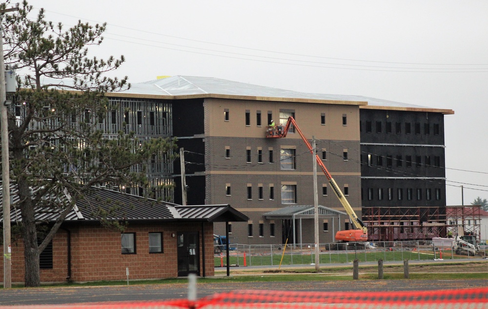 Second barracks project, funded in fiscal year 2020, continues at brisk pace at Fort McCoy