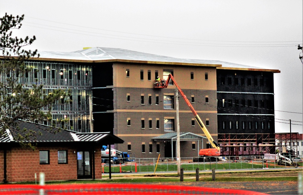 Second barracks project, funded in fiscal year 2020, continues at brisk pace at Fort McCoy