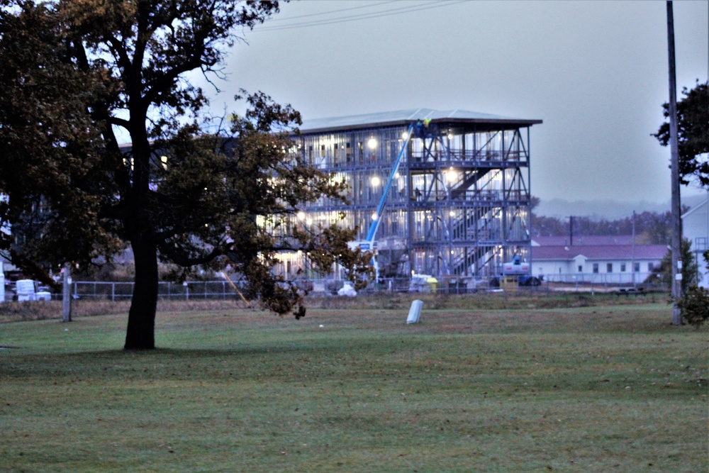 Second barracks project, funded in fiscal year 2020, continues at brisk pace at Fort McCoy