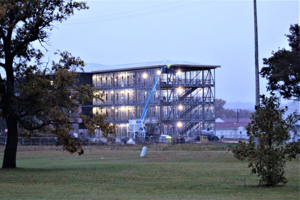 Second barracks project, funded in fiscal year 2020, continues at brisk pace at Fort McCoy