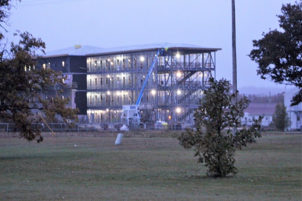 Second barracks project, funded in fiscal year 2020, continues at brisk pace at Fort McCoy