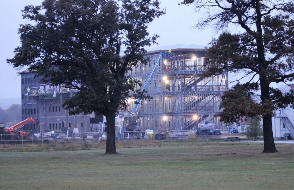 Second barracks project, funded in fiscal year 2020, continues at brisk pace at Fort McCoy