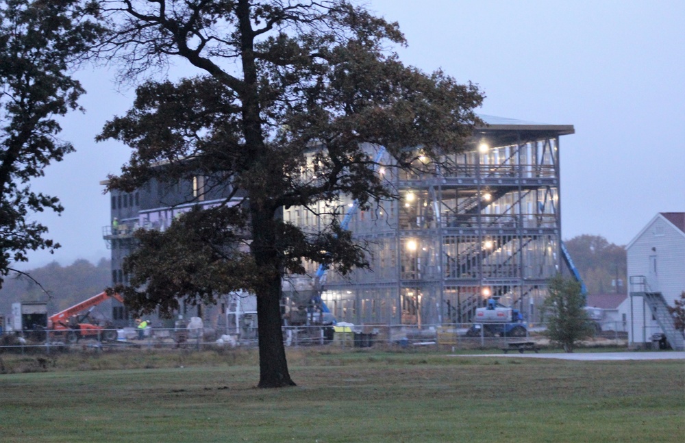 Second barracks project, funded in fiscal year 2020, continues at brisk pace at Fort McCoy