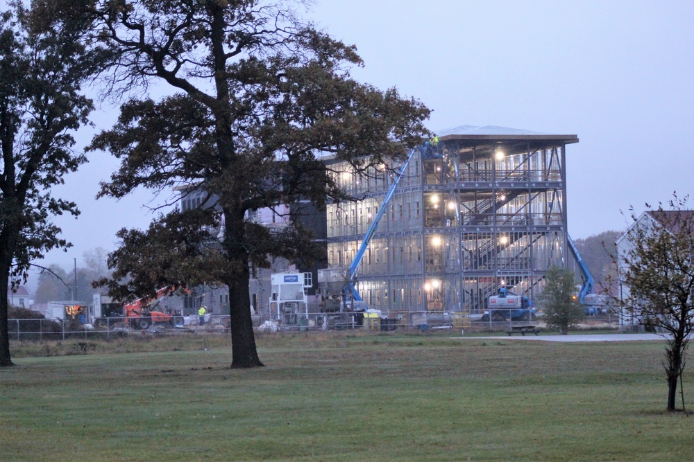 Second barracks project, funded in fiscal year 2020, continues at brisk pace at Fort McCoy