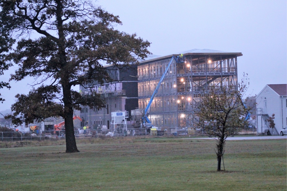 Second barracks project, funded in fiscal year 2020, continues at brisk pace at Fort McCoy