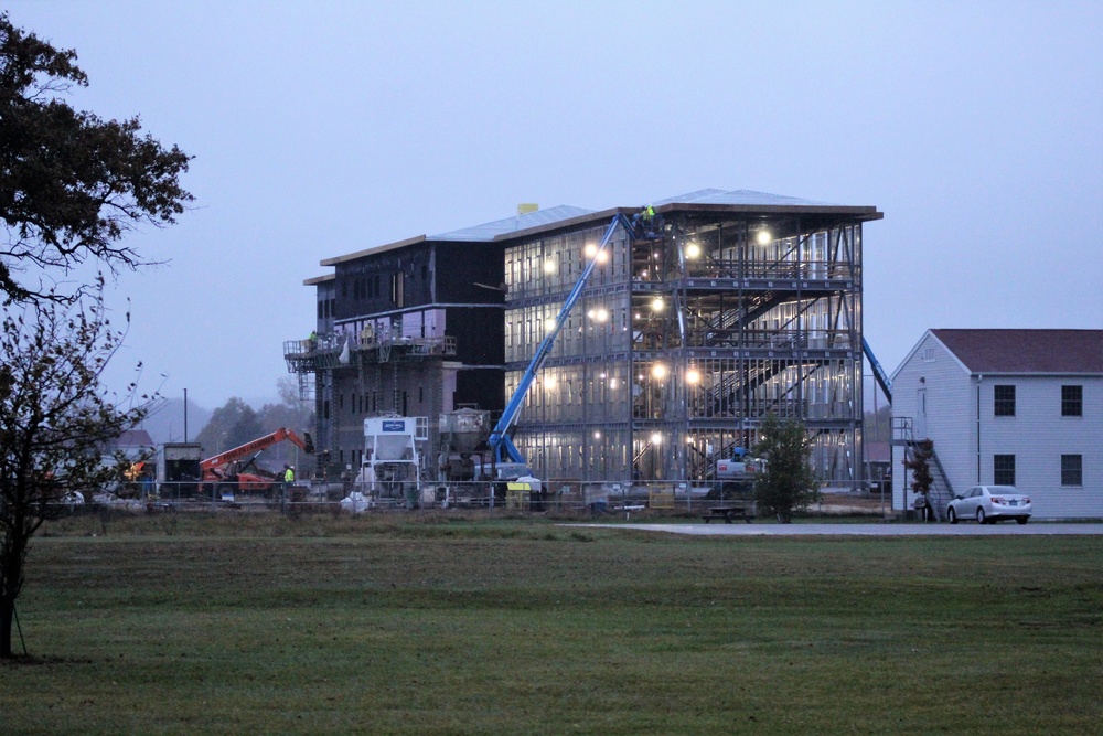 Second barracks project, funded in fiscal year 2020, continues at brisk pace at Fort McCoy