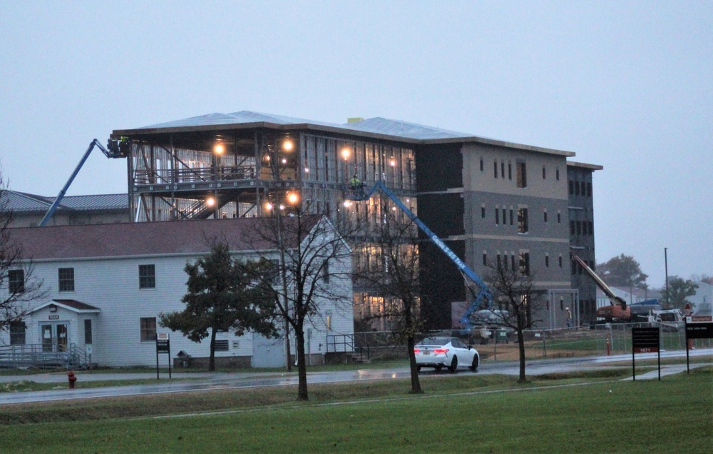 Second barracks project, funded in fiscal year 2020, continues at brisk pace at Fort McCoy