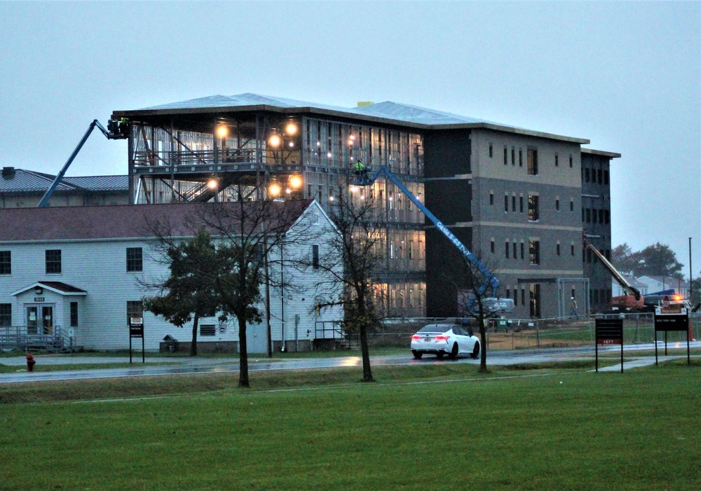 Second barracks project, funded in fiscal year 2020, continues at brisk pace at Fort McCoy