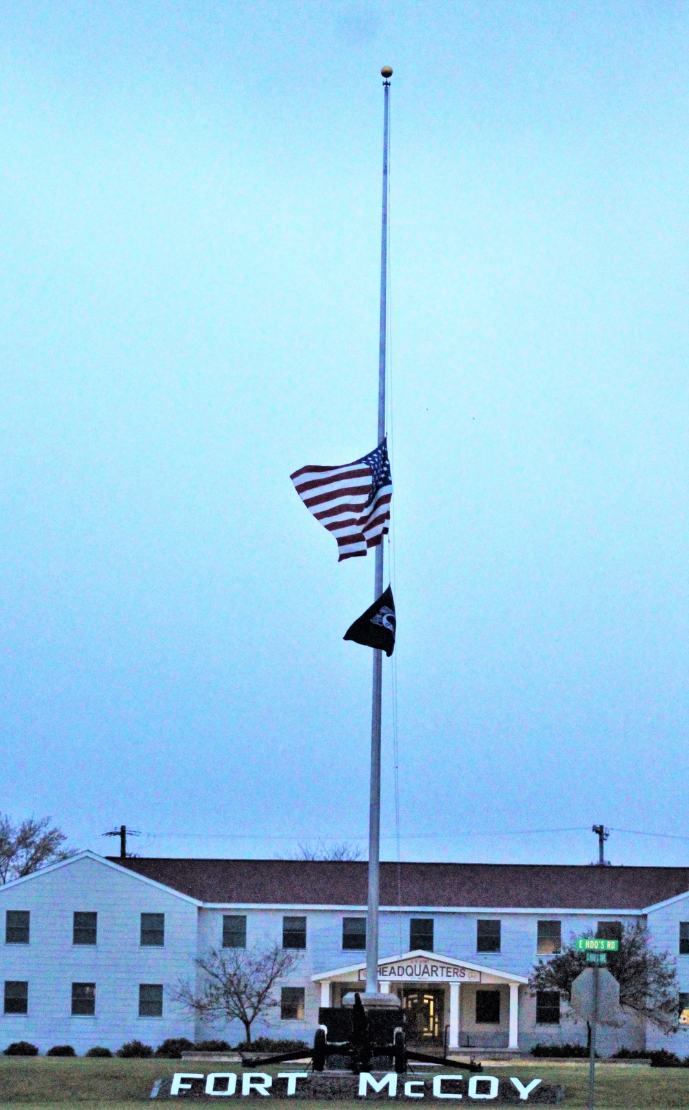 DVIDS Images U.S. flag at halfstaff to honor Gen. Colin Powell at