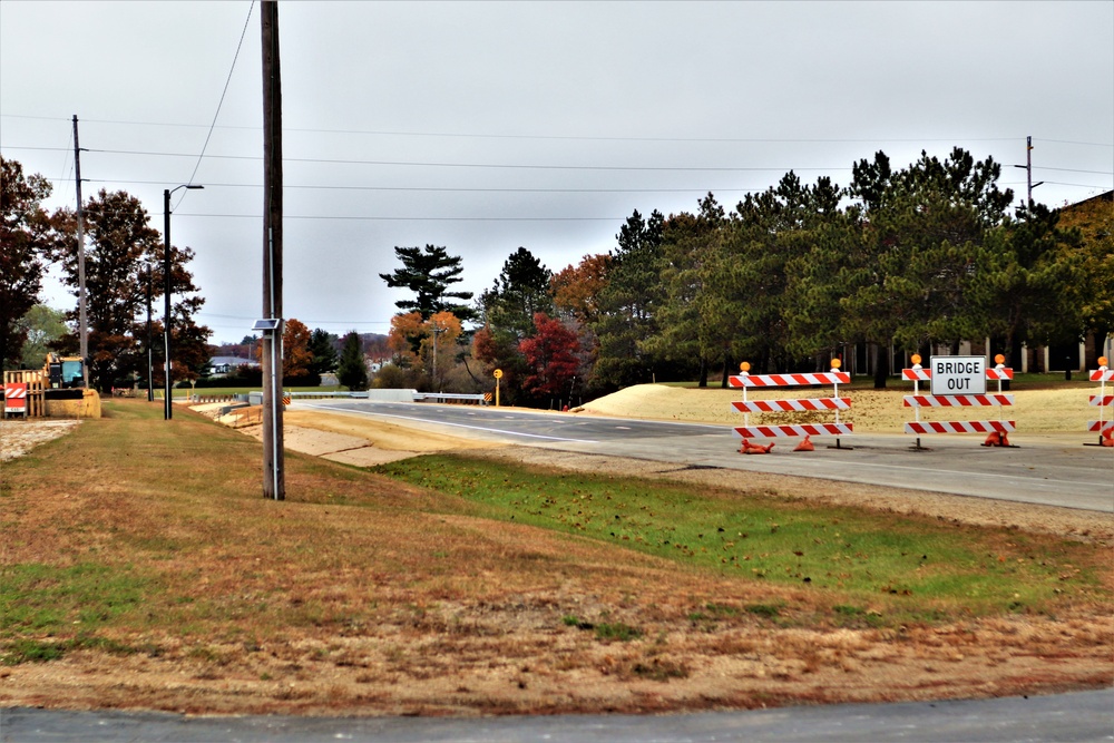 New bridge construction at Fort McCoy