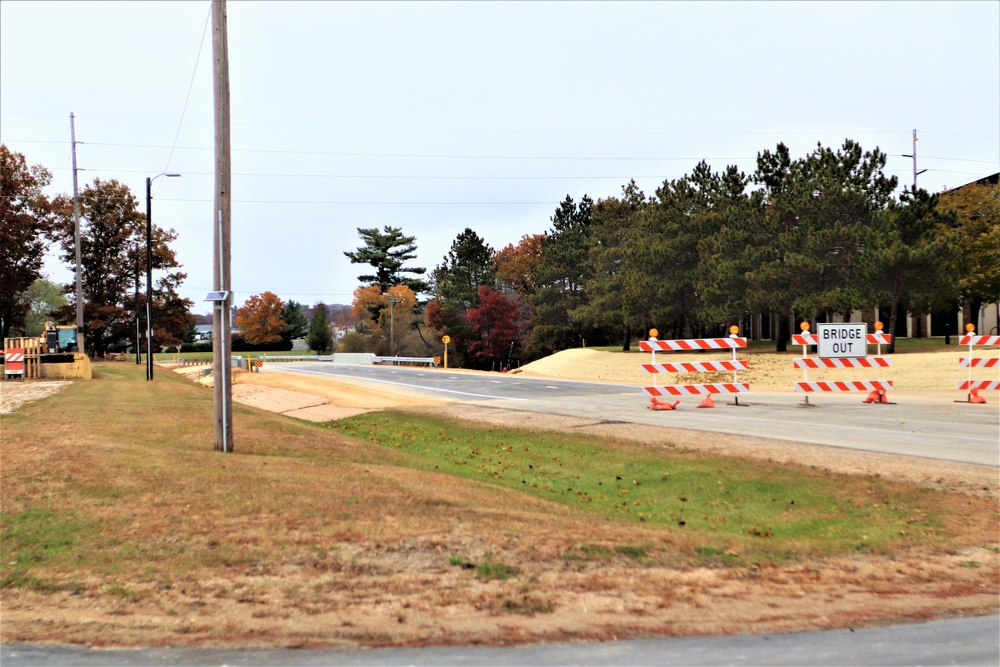 New bridge construction at Fort McCoy