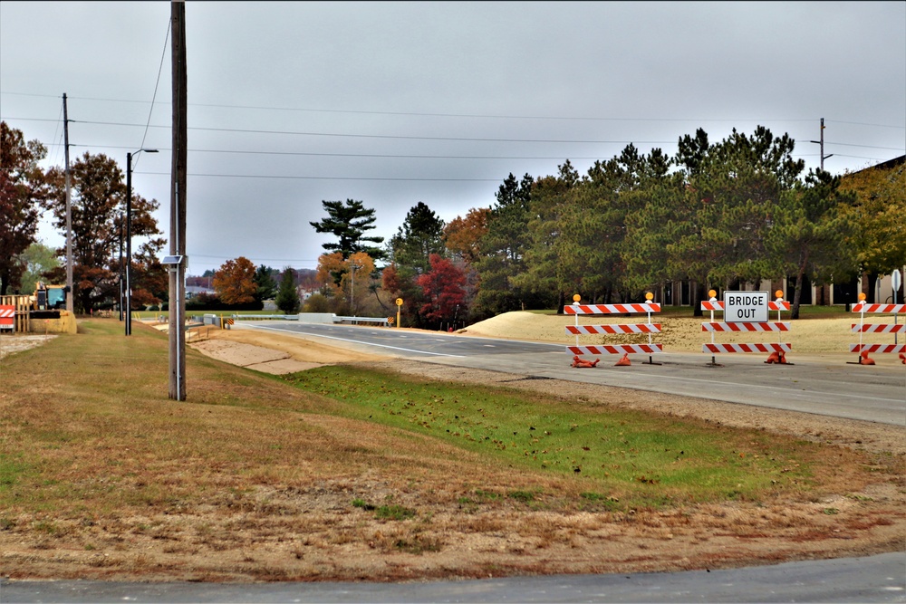 New bridge construction at Fort McCoy