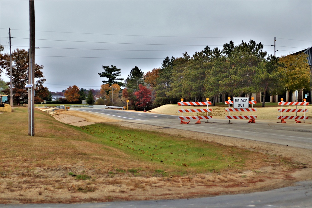 New bridge construction at Fort McCoy