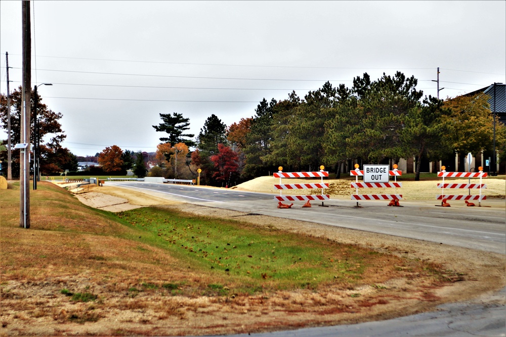 New bridge construction at Fort McCoy