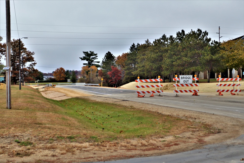 New bridge construction at Fort McCoy