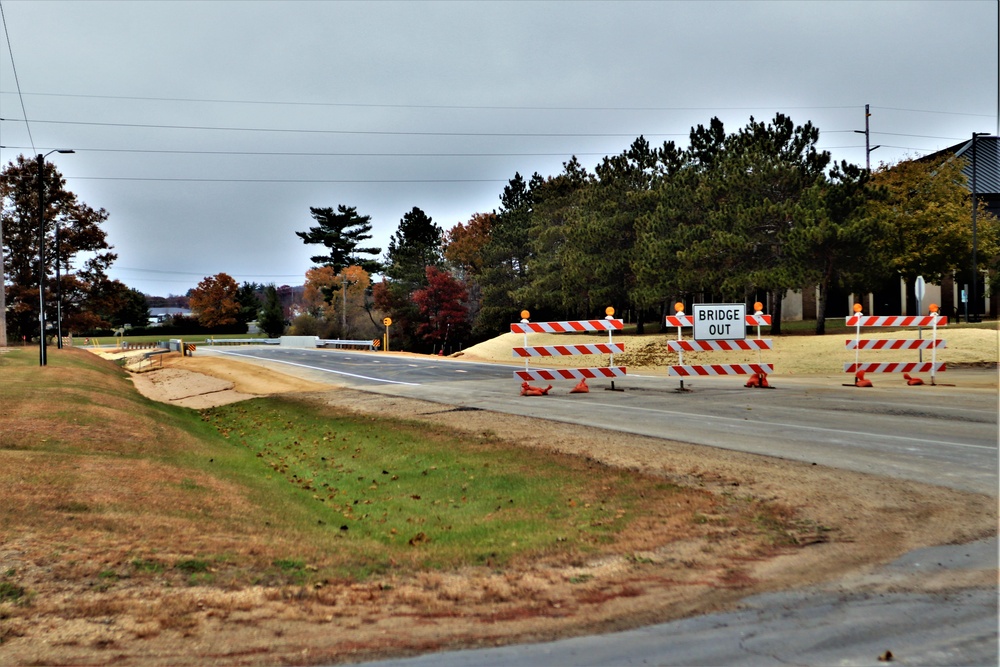 New bridge construction at Fort McCoy