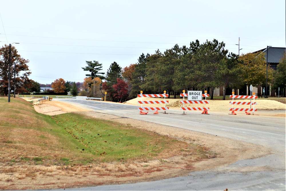 New bridge construction at Fort McCoy