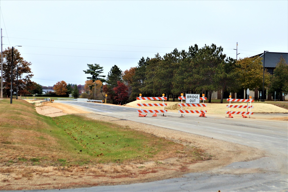 New bridge construction at Fort McCoy