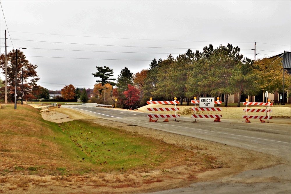 New bridge construction at Fort McCoy