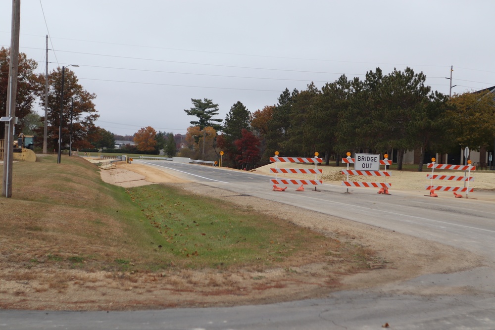 New bridge construction at Fort McCoy