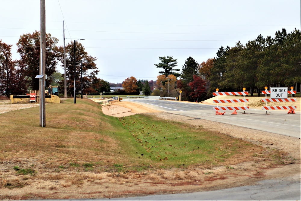 New bridge construction at Fort McCoy