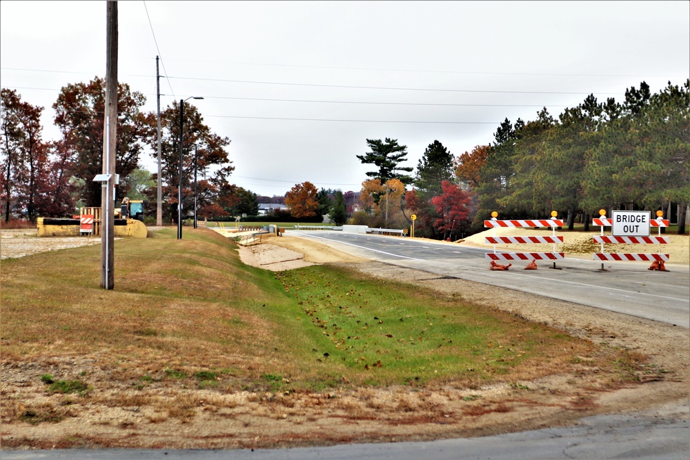 New bridge construction at Fort McCoy