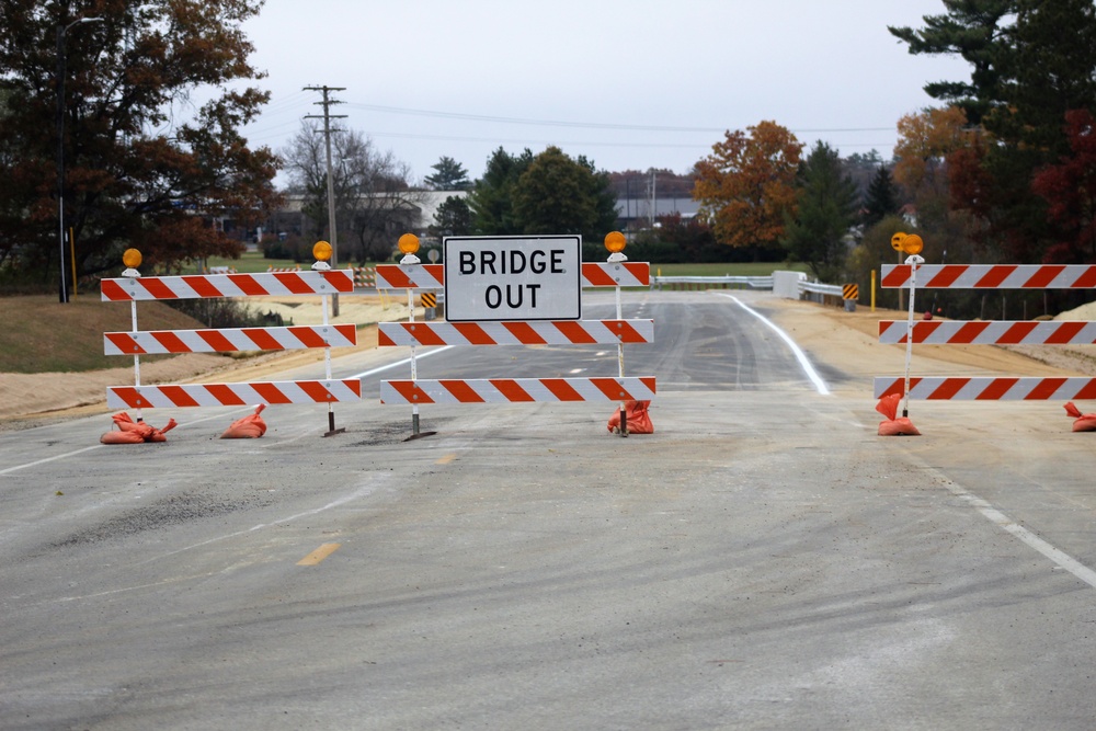 New bridge construction at Fort McCoy