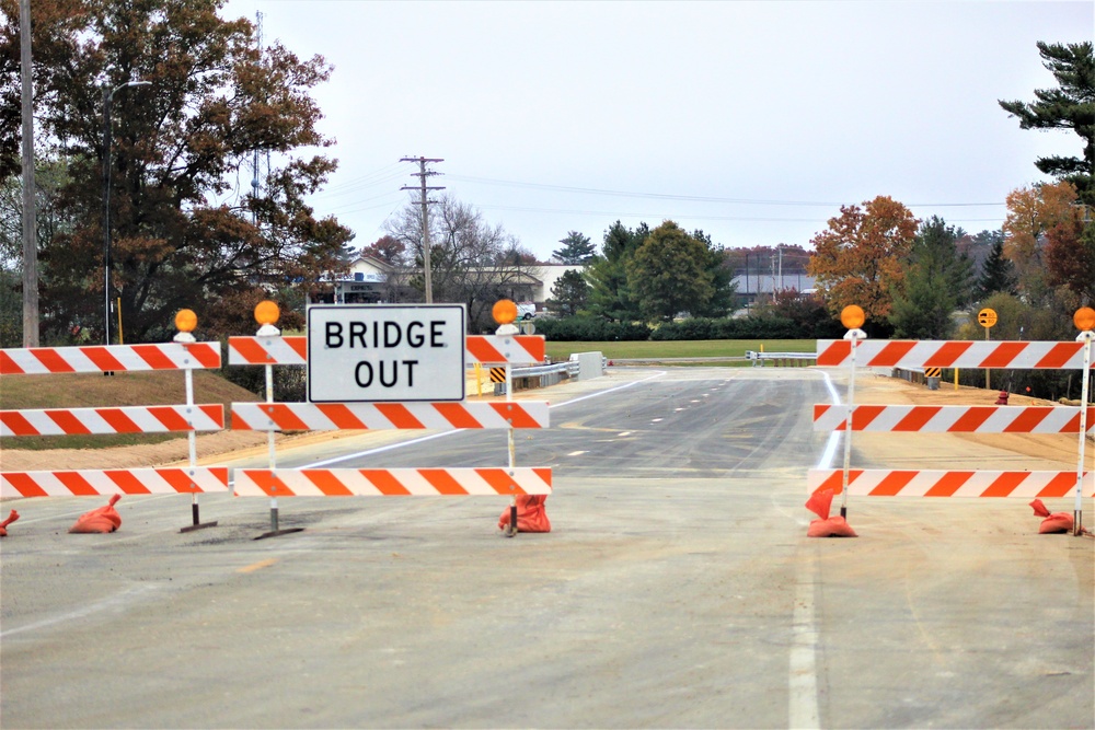 New bridge construction at Fort McCoy