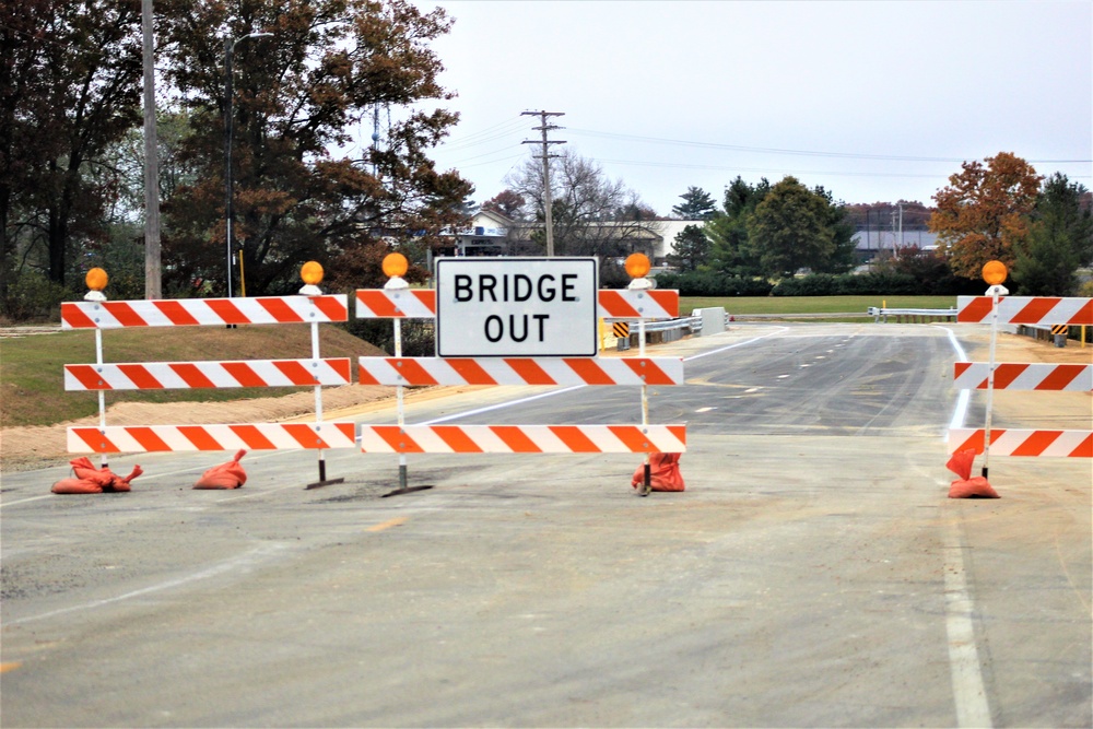 New bridge construction at Fort McCoy