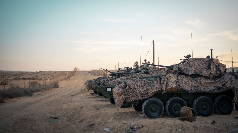 11th MEU Marines arrive at Bislah, Israel for interop training