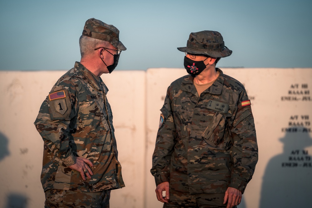 Maj. Gen. Brady visits Spanish NATO task force in Turkey