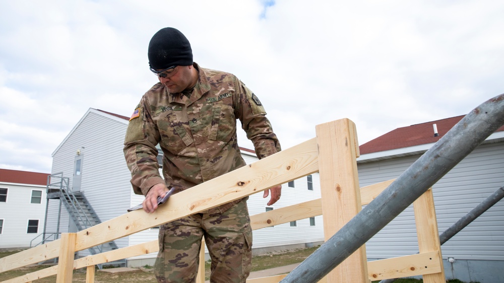 U.S. Soldiers Build Ramps For Afghan Guests