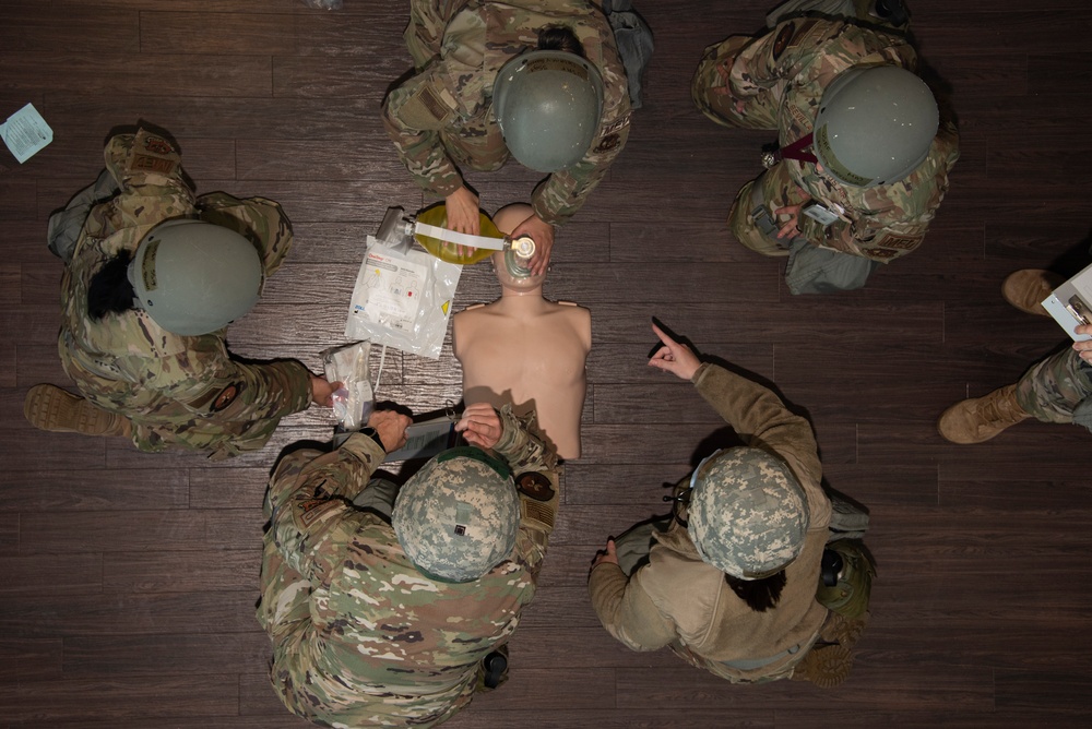 52nd Medical Group responds to &quot;Code Blue&quot; training scenario